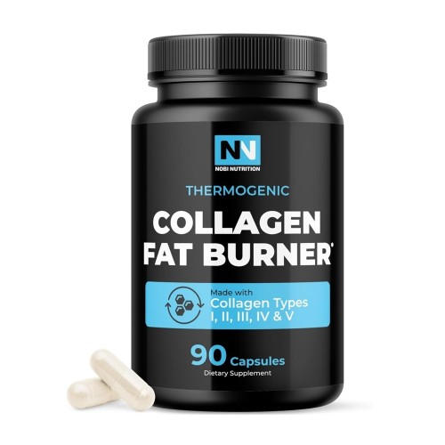 Nobi Nutrition Thermo Collagen Fat Burner – Multi-Type Collagen & Thermogenic Support (90 Caps)